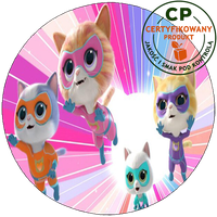 Opłatek na tort - SuperKoty - SuperKitties