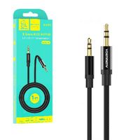 Denmen kabel stereo oplot Jack 3,5mm - Jack 3,5mm 1m  DX03