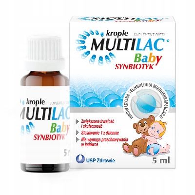 Multilac Baby krople 5 ml probiotyk synbiotyk zdjęcie 1