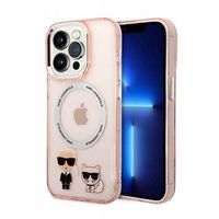 2 x ETUI SILIKONOWE KARL LAGERFELD KARL&CHOUPETTE RÓŻOWE DO IPHONE 14 PRO 6