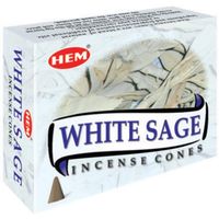 kadzidełka zapachowe hem stożki white sage 10 szt
