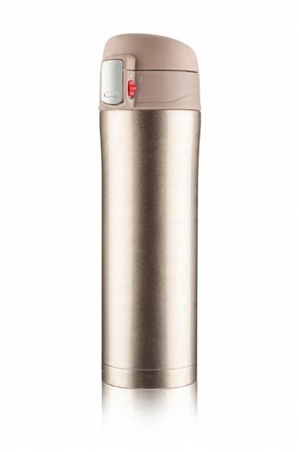 KUBEK LOCK 440 ML ZŁOTY termiczny szczelny z blokadą i izolacją próżniową na Arena.pl