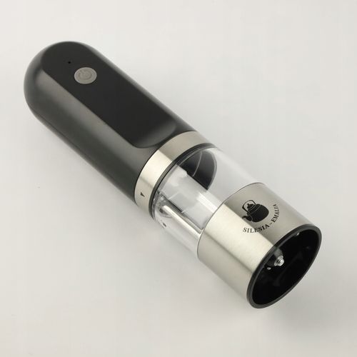 MŁYNEK ELEKTRYCZNY DO MIELENIA CZARNY PRZYPRAW SOLI PIEPRZU PRZYPRAW NA USB na Arena.pl