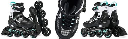 Rolki Regulowane RAVEN Advance Black/Mint 35-39 na Arena.pl