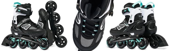 Rolki Regulowane RAVEN Advance Black/Mint 35-39 zdjęcie 11