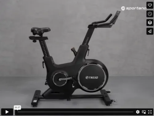 Rower stacjonarny treningowy TREXO czarny EB-500 na Arena.pl