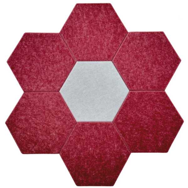 Panele Ścienne Filcowe 3D Heksagon Zagłówek Samoprzylepne Akustyczne Soft zdjęcie 6