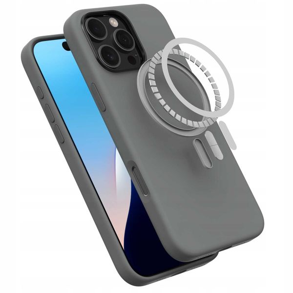 Spacecase Pure Mag Iphone 16 Pro Max Gray zdjęcie 12