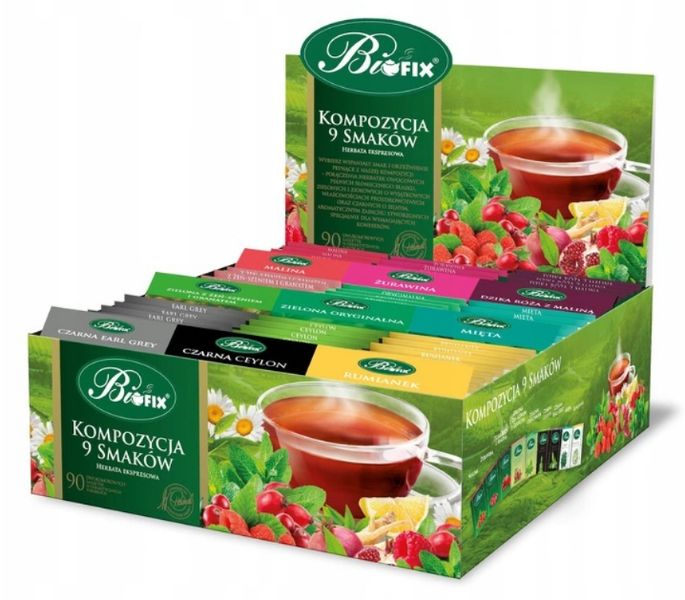 BIFIX HERBATA kompozycja 9 smaków 90tb zdjęcie 1