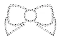 bijoux indiscrets mimi bow silver zestaw ozdobnych nakładek srebrnych