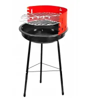 Grill węglowy ogrodowy okrągły przenośny turystyczny na biwak działkę