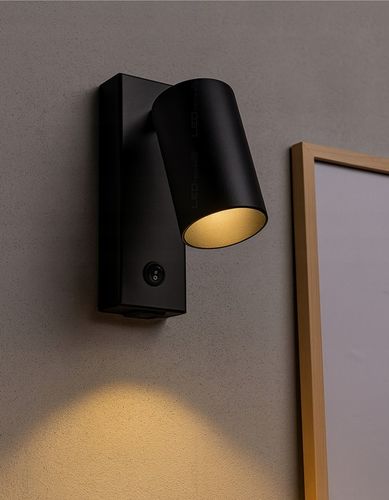 Kinkiet Ścienny Lampka LED z włącznikiem NOCNA NAD ŁÓŻKO + USB USB-C na Arena.pl