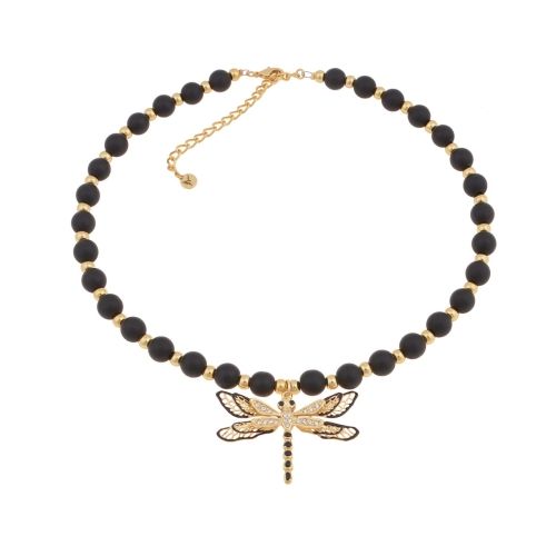 naszyjnik onyks ważka z emalią z kolekcji mystical moments (c22/waż/22au) na Arena.pl