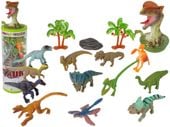 ZESTAW DINOZAURÓW  AKCESORIA W TUBIE