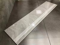 Szare MARMUROWE płytki schodowe polerowane 100x30