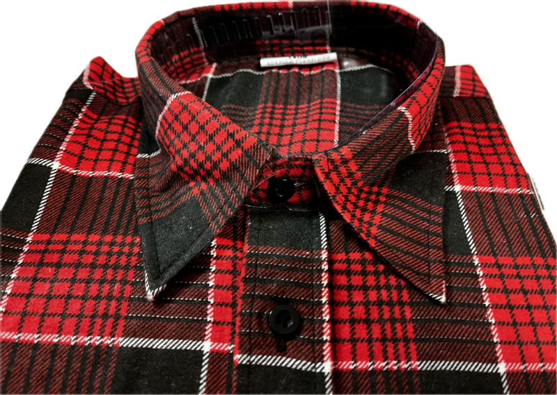 Koszula Robocza Flanelowa Leon Xl Czerwona Wzrost 182 Kołnierzyk 43 zdjęcie 1