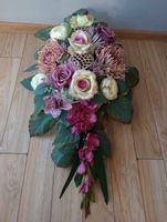 Stroik na grób wiązanka KWIATY NA GRÓB kompozycja na cmentarz