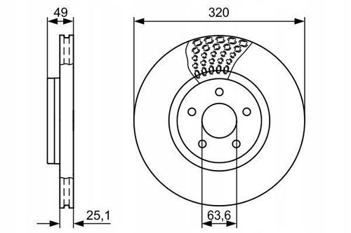 TARCZA HAM PRZOD 320X25 V BOSCH na Arena.pl