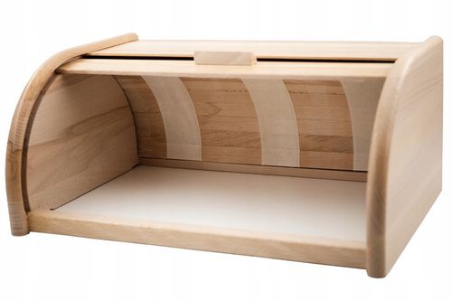 CHLEBAK POJEMNIK NA PIECZYWO DREWNIANY JEDNOCZĘŚCIOWY NATURALNY DUŻY 40x27 na Arena.pl