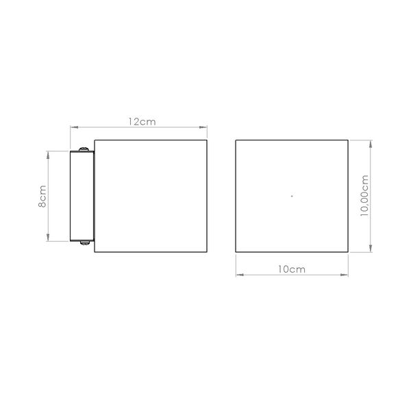 Kinkiet QUAD beton beżowy zdjęcie 8