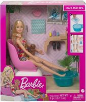 LALKA BARBIE SALON SPA MANI PEDI MATTEL GHN01