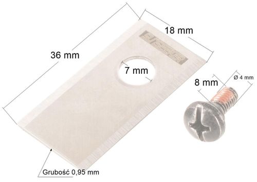 Nóż + śrubka Cedrus C-MOW seria M/ L 80201457-01/KPL na Arena.pl