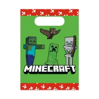 torebki papierowe minecraft 16x22 cm 4 szt
