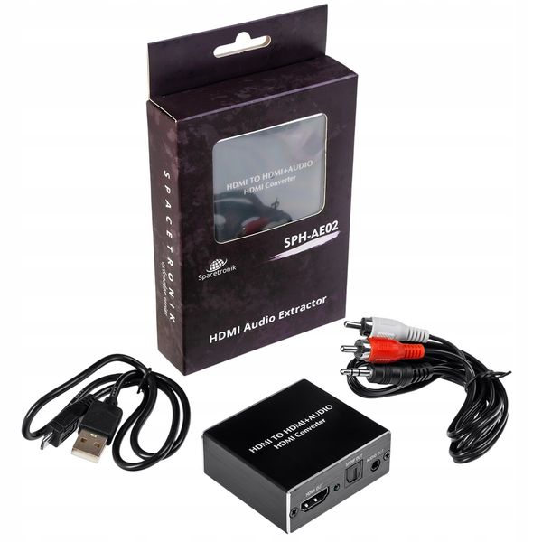 Extractor HDMI-HDMI + Audio SPDIF/jack3,5 SPH-AE02 zdjęcie 5