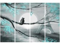 OBRAZ PTAKI ROMANTYCZNYM PARYŻU