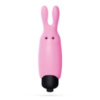 Crushious O-Pet Rabbit With 10 Vibration Bullet Pastel Pink