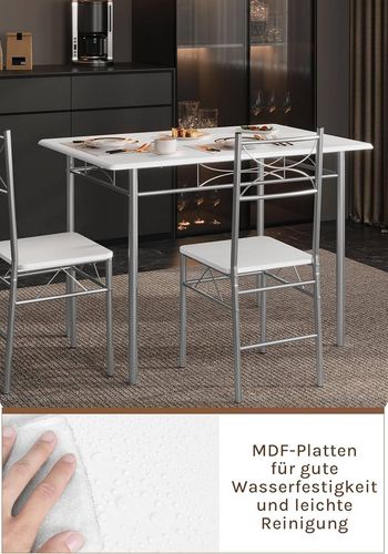 Stół do jadalni z 4 krzesłami, zestaw do jadalni dla 4 osób na Arena.pl