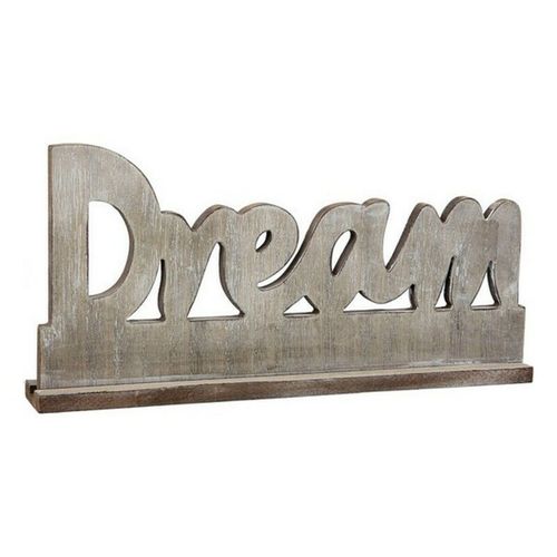 Drewniany Napis Dream 110792 Brązowy 40 x 5 x 19 cm na Arena.pl
