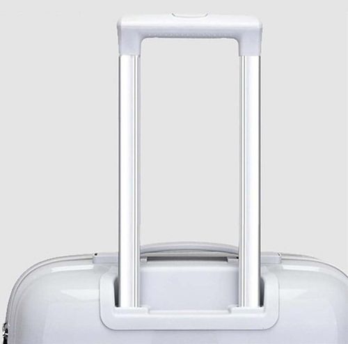 WALIZKA KABINOWA 37L srebrna szarość 55cm x 35cm x 22cm polipropylen twarda na Arena.pl