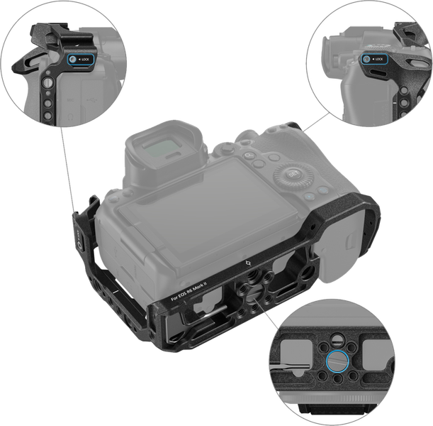 Smallrig 4161 - klatka Black Mamba do Canon EOS R6 MII zdjęcie 4