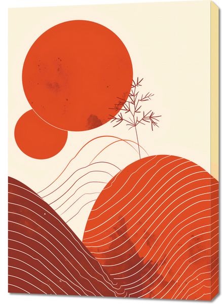 Obraz 70x100cm Ciepło Czerwieni zdjęcie 1