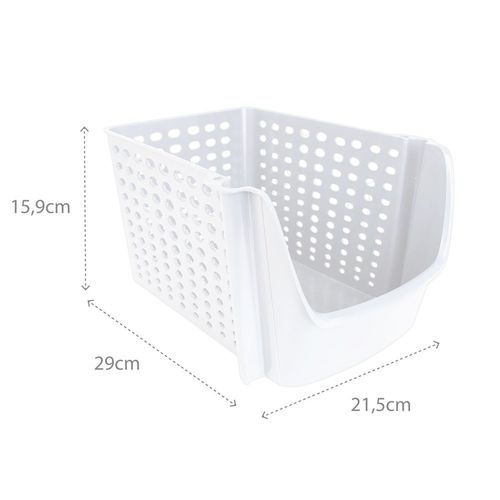 Pojemnik na warzywa i owoce biały 29x21x16 cm na Arena.pl