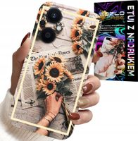 ETUI DO OPPO RENO8 LITE 5G - KWIATISTY WZÓR SŁONECZNIK SŁONECZNIKI