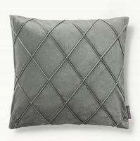 Poszewka na poduszkę z aksamitu Nobless 40 x 40cm szara