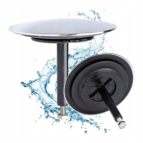 KOREK ZAMYKAJĄCY ODPŁYWOWY ZATYCZKA DO WANNY STAL NIERDZEWNA CHROM MCALPINE na Arena.pl