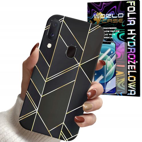 ETUI DO XIAOMI NOTE 7 - MARMUREK GEOMETRYCZNE WZORY DLA KOBIET + FOLIA na Arena.pl