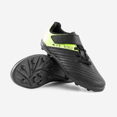 Buty do piłki nożnej dla dzieci Kipsta 100 Easy AG/FG na rzepy zdjęcie 9