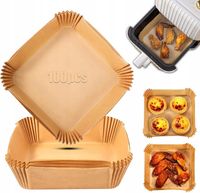 WKŁADY TACKI DO FRYTKOWNICY BEZTŁUSZCZOWEJ AIR FRYER FORMA LUX 100 SZTUK