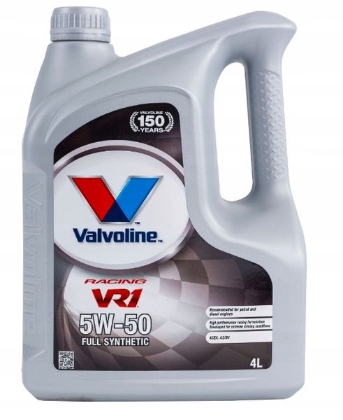 OLEJ VALVOLINE VR1 RACING 5W50 4L zdjęcie 2