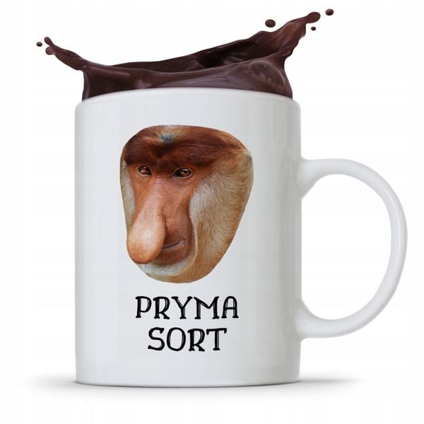 Kubek Śmieszny Janusz Nosacz Pryma Sort Prezent Z Nadrukiem Ze Zdjęciem zdjęcie 1