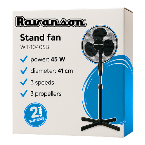 Wentylator stojący Ravanson WT-1040SB na Arena.pl