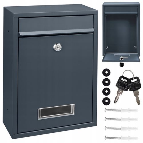 SKRZYNKA POCZTOWA NA LISTY POCZTĘ GAZETY ULOTKI WIZJER KOMPAKTOWA ANTRACYT na Arena.pl