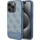 Guess GUHCP15LG4GLBL iPhone 15 Pro 6.1" niebieski/blue hardcase 4G Stripe