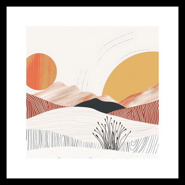 Plakat 30x30cm Roztańczone Słońce zdjęcie 3