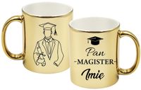KUBEK PREMIUM Z NADRUKIEM PREZENT PAN MAGISTER IMIĘ ORYGINALNY UPOMINEK