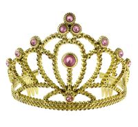 diadem korona księżniczki z różowymi perłami 10szt. dirop-yh